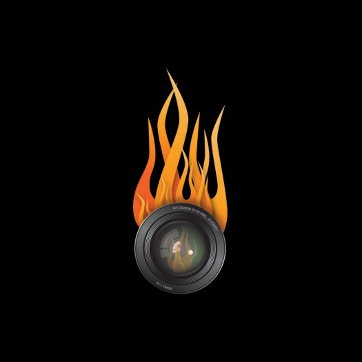Cameras On Fire logo on black